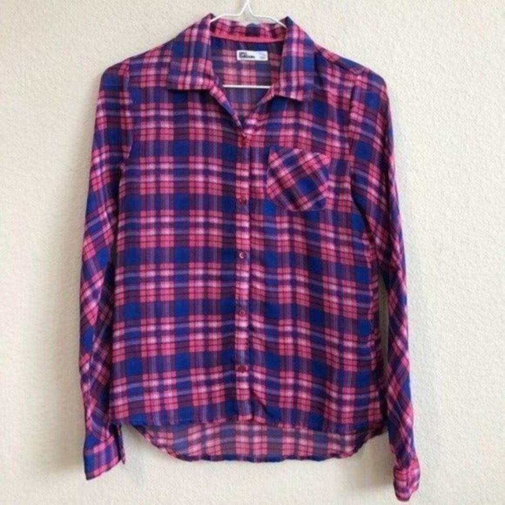 Epic Threads Shirt Plaid Long Sleeve Button Down